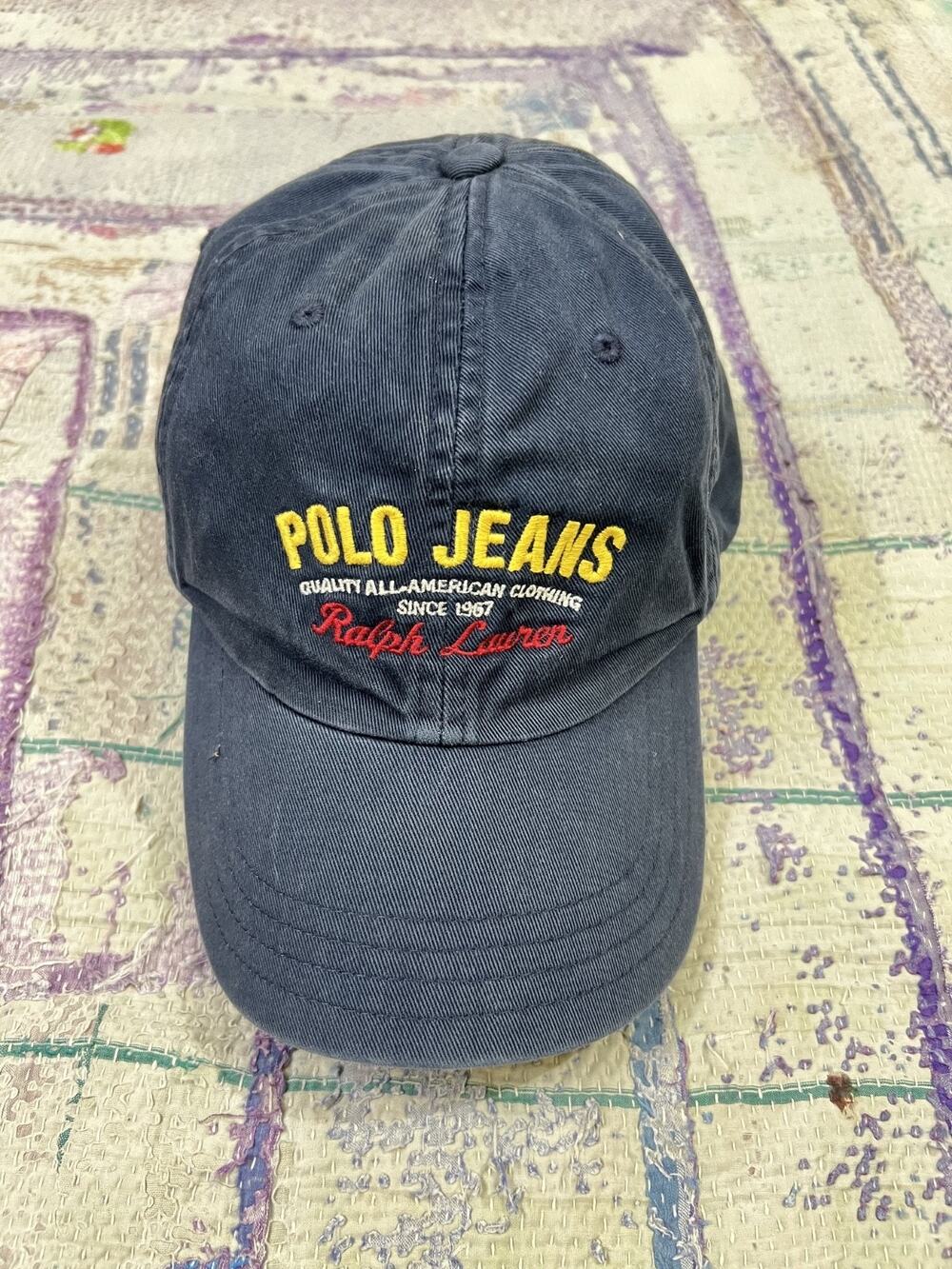 Vintage Polo Ralph Lauren Hat Jeans Company Strapback Cap